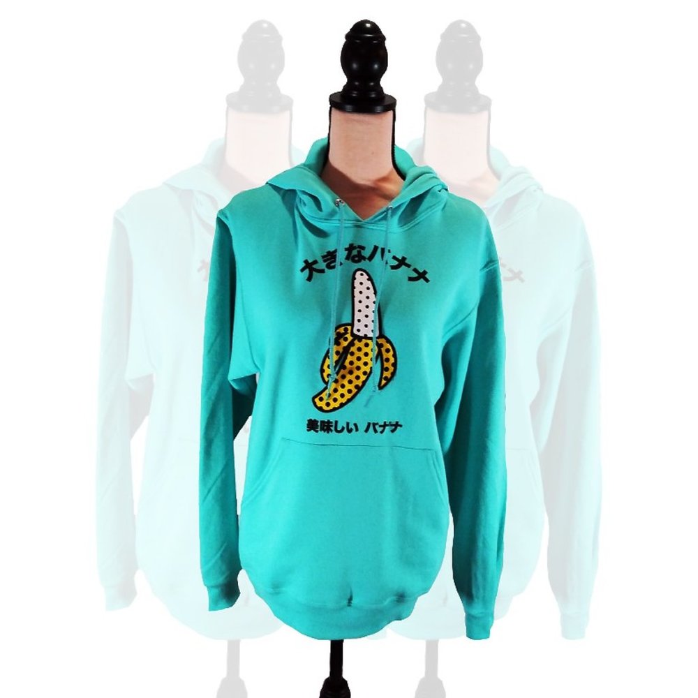 Harijuku Kanji Hoodie Banana